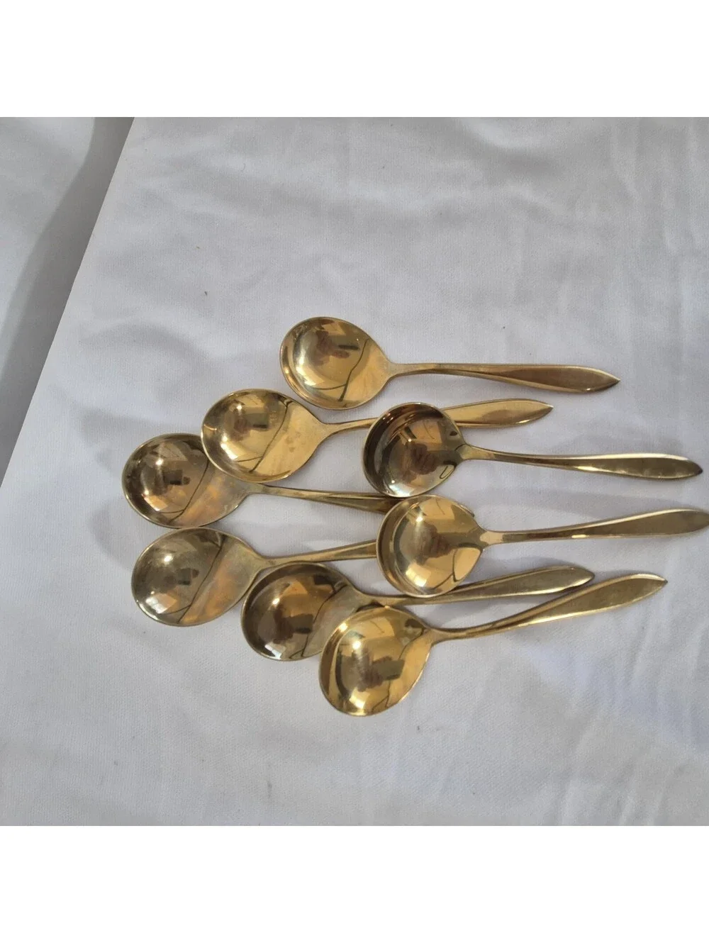 Vintage Genuine Dirilyte Table/Silverware Gold Tone Wood Storage Box Solid